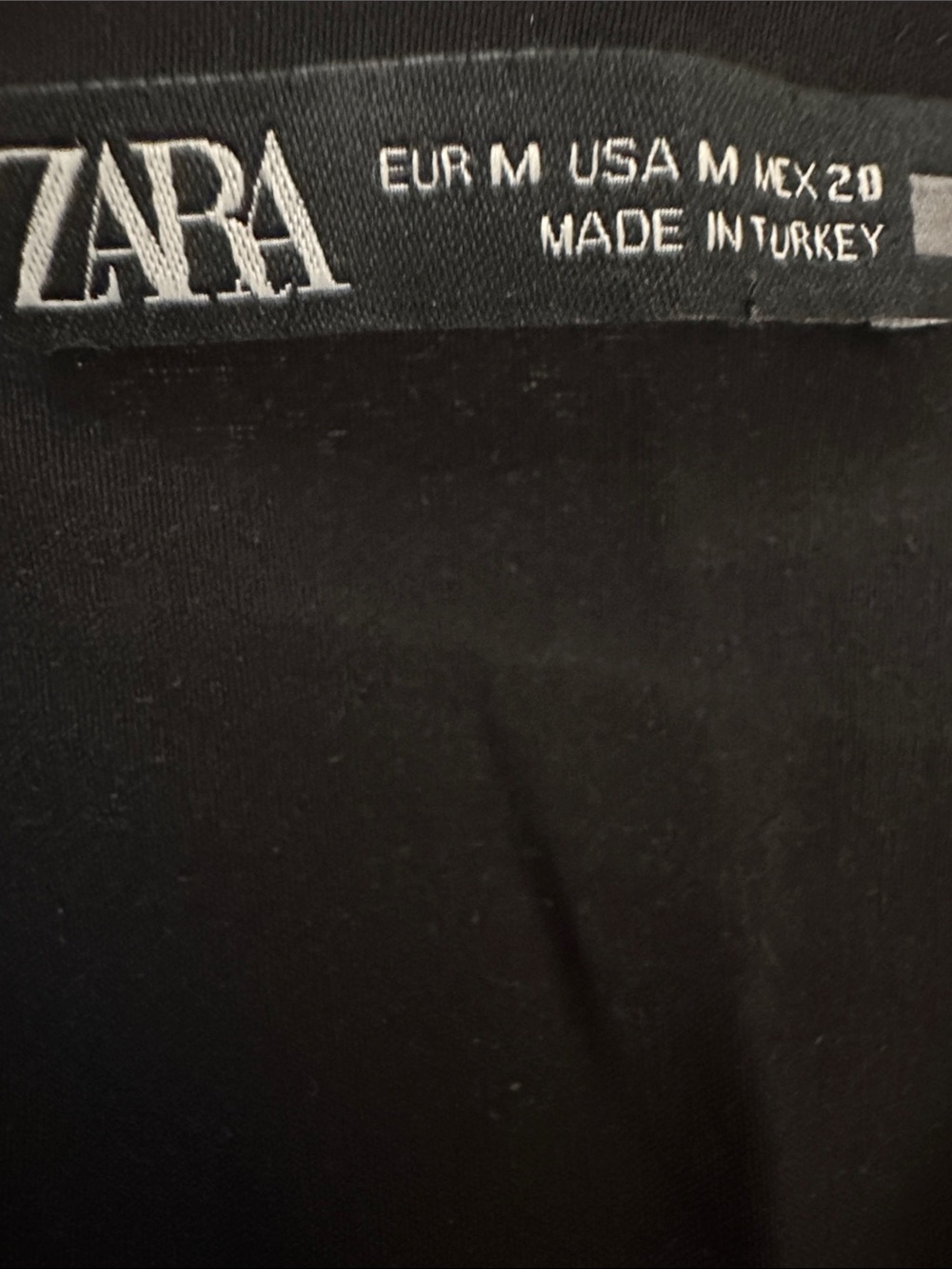 Zara Black Long-Sleeve Mini Dress - Picture 2 of 3